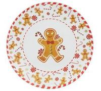 Atmosphera - Assiette de présentation Pain d'épice 33 cm Blanc
