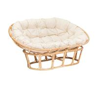 Atmosphera - Banquette Mamasan - 2 Places - rotin - Blanc