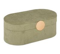 Atmosphera – Boîte à bijoux Enya – papier vert – 25-5x10 cm