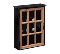 Atmosphera Créateur d'intérieur - Boîte à Clés en Bois Milana 40cm Noir