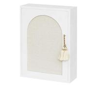 Atmosphera Créateur d'intérieur - Boîte à Clés Miroir Wild Romance 28cm Blanc