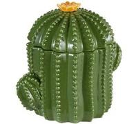 Boîte déco ""Yuca"" céramique vert 16xH15,5x11cm - Atmosphera Créateur d'intérieur