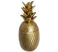 Créateur d'intérieur - Boîte Décorative en Résine Ananas 24cm Or