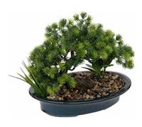 Atmosphera Créateur d'intérieur - Bonsaï Artificiel en Pot Jiling 26cm Bleu Bleu G