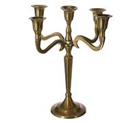 Atmosphera Créateur d'intérieur Bougeoir Leland Aluminium doré 27 cm x 23 cm x 23 cm