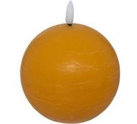 Atmosphera Bougie boule à LED Molia 10 cm Jaune