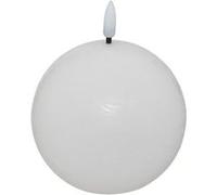 Atmosphera – Bougie boule à LED Molia – 12 cm – Blanc