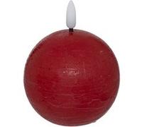 Atmosphera Bougie boule à LED Molia 12 cm Rouge