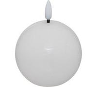 Atmosphera Bougie boule à LED Molia 8 cm Blanc G
