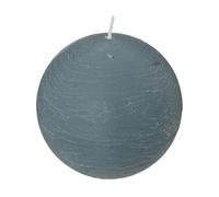 Atmosphera Créateur d'intérieur - Bougie Boule "Rustic" 10cm Bleu Orage