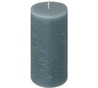 Atmosphera Créateur d'intérieur - Bougie Cylindrique "Rustic" 14cm Bleu Orage Bleu G