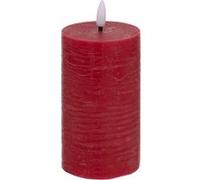 Atmosphera – Bougie déco LED Molia – ronde 7x15 cm – rouge