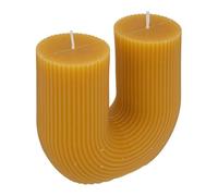 Atmosphera Créateur d'intérieur - Bougie Design "Demi" 400g Moutarde