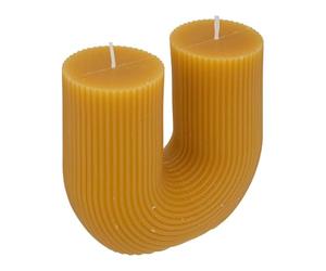 Atmosphera Créateur d'intérieur - Bougie Design "Demi" 400g Moutarde