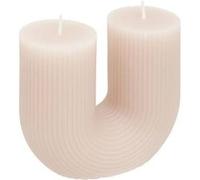 Atmosphera - Bougie en u demi 400g gris taupe