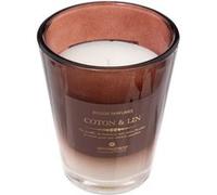 Atmosphera Créateur d'intérieur - Bougie Parfumée "Alma" 270g Coton & Lin Marron G