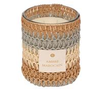 Atmosphera Créateur d'intérieur - Bougie Parfumée en Verre "Zaya" 470g Ambre Marocain