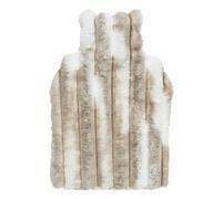 Atmosphera Créateur d'intérieur - Bouillotte Imitation Fourrure "Bicolore" 2L Naturel