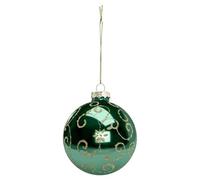 Atmosphera Créateur d'intérieur - Boule de Noël Déco en Verre Soir 8cm Vert