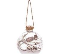 Atmosphera Créateur d'intérieur - Boule de Noël Fiole "Marron Glacé" 9cm Naturel Marron G