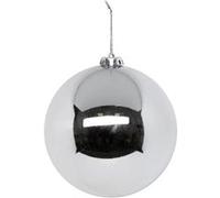 Atmosphera Créateur d'intérieur - Boule de Noël "La Maison des Couleurs" 15cm Argent G
