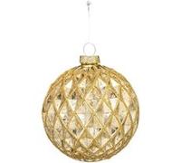 Atmosphera Créateur d'intérieur - Boule de Noël Paillettes Nouvelle Orléans 7cm Or G