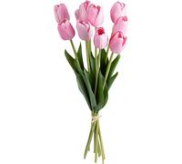 Atmosphera créateur d'intérieur - Bouquet 10 tulipes artificielles satis orange h48cm
