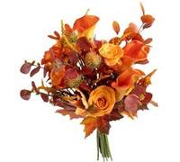 Atmosphera Créateur d'intérieur - Bouquet Artificiel Automnal "James" 55cm Orange G