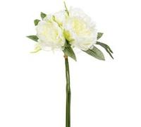 Atmosphera Créateur d'intérieur - Bouquet de Fleurs "4 Pivoines" 31cm Blanc Blanc G