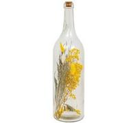 Atmosphera Créateur d'intérieur - Bouteille Déco "Fleurs Séchées" 45cm Jaune Jaune G