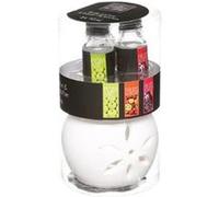 Atmosphera Créateur d'intérieur - Brûle-Parfum & 3 Flacons d'Huiles "Pura" 10ml Fruits G