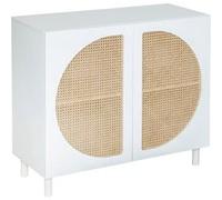Atmosphera Créateur d'intérieur - Buffet 2 Portes "Cabras" 94cm Blanc Blanc G