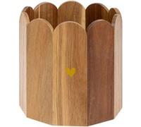 Cache-Pot Design Pétales "The Floral" 18cm Marron