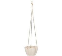 Cache-pot suspendu ""Wild"" céramique blanc D17xH10 5cm - Atmosphera Créateur d'intérieur