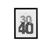 Atmosphera – Cadre photo Eva – 30 x 40 cm – bois et verre – Noir