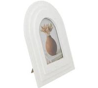Atmosphera Cadre photo déco Emily 10 x 15 cm en bois blanc