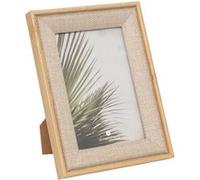 Atmosphera Créateur d'intérieur - Cadre Photo Déco en Tissu "Zera" 10x15cm Beige Beige G