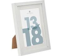 Atmosphera – Cadre photo Manu – Blanc 13×18 cm – Passe-partout 9×14 cm – À poser/suspendre