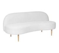 Créateur d'intérieur - Canapé 2 Places en Tissu Bouclette "Insi" 172cm Blanc