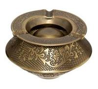 Cendrier de poche Atmosphera Créateur d'intérieur - Cendrier Rond en Métal Oasis 12cm Or