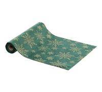 Créateur d'intérieur - Chemin de Table en Velours "Pailleté" 28x300cm Vert