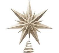 Atmosphera Créateur d'intérieur - Cimier Sapin Déco "Étoile Double" 30cm Or