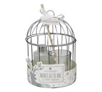 Atmosphera Créateur d'intérieur - Coffret Bougie & Diffuseur Parfum Lola 20cm Blanc