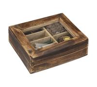 Atmosphera Créateur d'intérieur - Coffret d'Encens en Bois Taly 25cm Marron