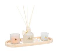 Atmosphera Créateur d'intérieur - Coffret Senteur Plateau "Wild Romance" 32cm Ambre