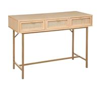 Atmosphera Créateur d'Intérieur - Console Rayo 3 Tiroirs - Meuble de Rangement en Bois pour Chambre, Salon, Bureau, Entrée - L110 x H80,5cm