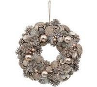 Atmosphera Créateur d'intérieur - Couronne de Noël "Nature" 35cm Champagne G