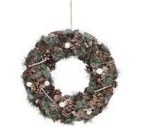 Atmosphera Créateur d'intérieur - Couronne de Noël Pomme de Pin 48cm Marron