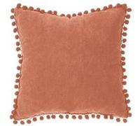 Atmosphera Créateur d'intérieur - Coussin à Pompons "Jao" 40x40cm Terracotta G