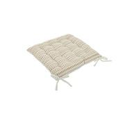 Atmosphera Créateur d'intérieur - Coussin de Chaise Jacquard "Micah" 38x38cm Lin